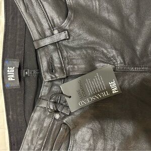 Paige Luxe Coating Black Jeans